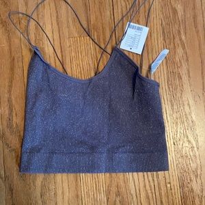 Urban Outfitters sparkly grey tank